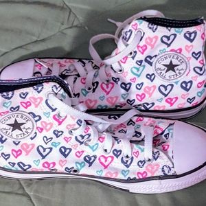 Heart converse hightops